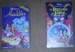 Aladdin & The Return of Jafar – VHS Set, Cd's en Dvd's, VHS | Kinderen en Jeugd, Gebruikt, Tekenfilm, Alle leeftijden, Ophalen of Verzenden