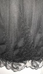 Prachtig gevoerde voile rok bezet met kraaltjes medium., Kleding | Dames, Gelegenheidskleding, Maat 38/40 (M), Zwart, Ophalen of Verzenden