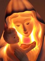 Maria en kind Jezus, met lichtje - D.W. Poly Collection, Antiek en Kunst, Ophalen of Verzenden