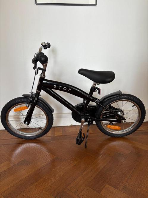 Kinderfiets 16" inch - NIEUW - Cruiser model (zwart), Fietsen en Brommers, Fietsen | Kinderfietsjes, Nieuw, 16 tot 20 inch, Zijwieltjes