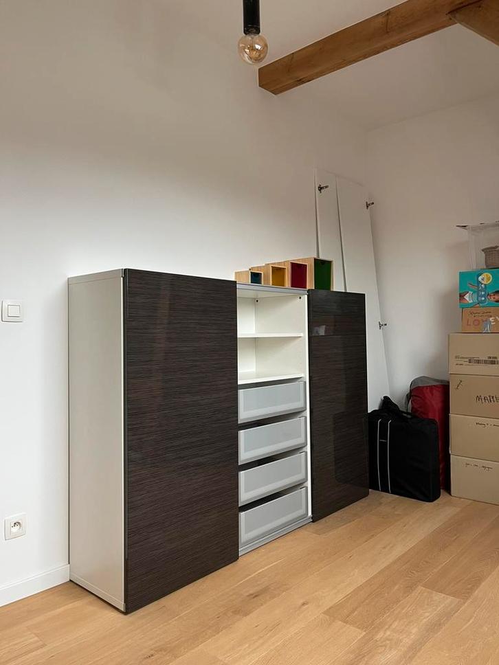 Besta kast IKEA, Huis en Inrichting, Kasten | Dressoirs, Zo goed als nieuw, 150 tot 200 cm, 25 tot 50 cm, Met lade(s), Met deur(en)