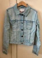 Jeans jas Fish & chips maat 146 - Communie - Lentefeest, Kinderen en Baby's, Kinderkleding | Maat 146, Ophalen, Zo goed als nieuw