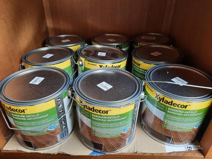 xyladecor bankirai anti slip 9 x 2,5 liter apart of samen, Doe-het-zelf en Bouw, Verf, Beits en Lak, Nieuw, Beits, Minder dan 5 liter
