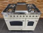 🔥Luxe Fornuis Boretti 90cm crème + rvs 2 ovens frytop, Elektronische apparatuur, Fornuizen, 60 cm of meer, Ophalen of Verzenden