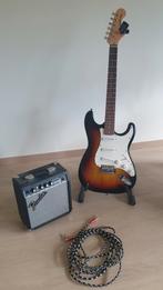 Elektrische gitaar set Fender classic met versterker en tune, Comme neuf, Enlèvement ou Envoi, Fender, Avec ampli