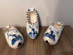 Vintage Blue White Hand Painted  Shoe Clogs Windmill Holland, Ophalen of Verzenden
