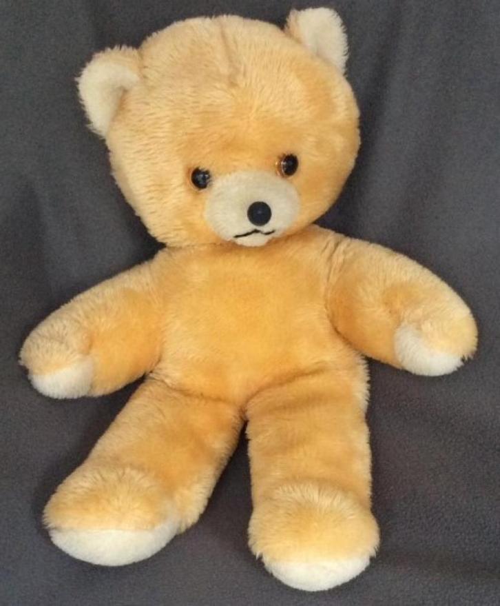 Zachte grote knuffel gele / oranje beer: 60 cm hoog, Kinderen en Baby's, Speelgoed | Knuffels en Pluche, Gebruikt, Beer, Ophalen of Verzenden