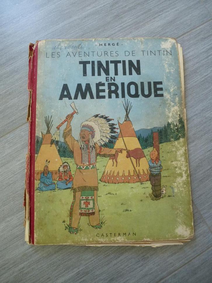 Tintin en Amérique - Edition 1945., Boeken, Stripverhalen, Gelezen, Eén stripboek, Ophalen