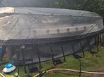 Zwembad met overkapping pomp filter en warmtepomp, Tuin en Terras, Ophalen, Gebruikt