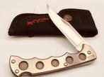 Buck XLTi Model No 560 Silver 1193 Finger Groove Titanium, Verzenden, Zo goed als nieuw