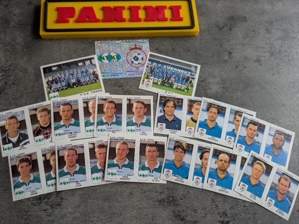 AUTOCOLLANTS PANINI 15X FOOTBALL 2001 Tirlemont/Turnhout, Envoi, Neuf