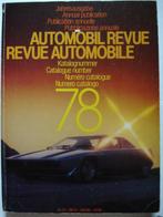 Revue Automobile/Automobil Revue Catalogue Catalogue 1978, Livres, Comme neuf, Général, Envoi
