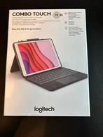 Combo touch ipad 7th, 8th & 9th generation, Ophalen, Zo goed als nieuw, Bescherming voor- en achterkant, Logitech