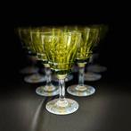 Val Saint Lambert 10 Mery Esneux groen 13cm wijn, Antiek en Kunst, Ophalen of Verzenden