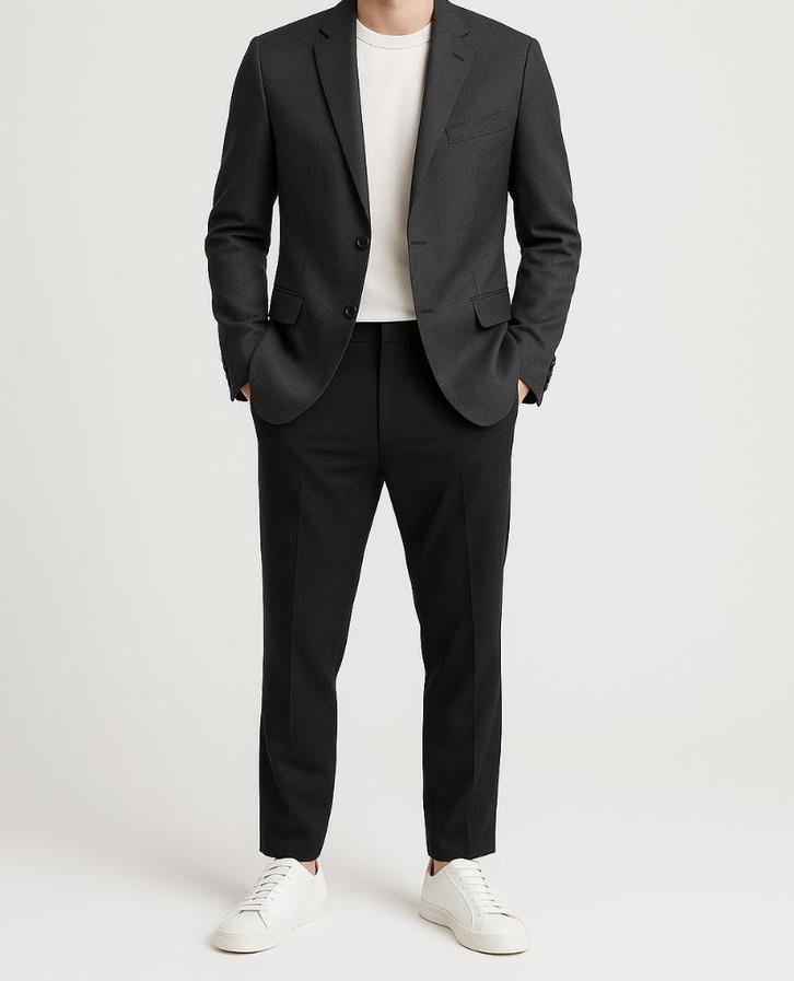 Strellson “Mancini Line” blazer maat 50, Kleding | Heren, Kostuums en vesten, Zo goed als nieuw, Maat 48/50 (M), Grijs, Ophalen of Verzenden