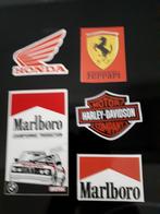 Vintage stickers lot van 5 stuks, Motoren