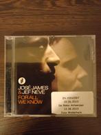 Jose James &jef neve  for all we know  nieuwstaat, Cd's en Dvd's, Cd's | Jazz en Blues, Ophalen of Verzenden, Zo goed als nieuw