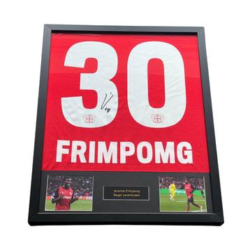 Jeremie Frimpong gesigneerd Bayer Leverkusen thuisshirt beschikbaar voor biedingen