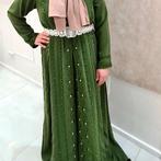 Groene Takshita, Kleding | Dames, Gelegenheidskleding, Ophalen of Verzenden, Zo goed als nieuw, Maat 46/48 (XL) of groter, Groen