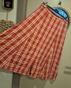 geruite rok, mt 42, zomer, maxi, Kleding | Dames, Rokken, Maat 42/44 (L), Ophalen of Verzenden, Zo goed als nieuw, Rood