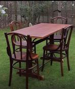 Tafel en vier stoelen (Bistro), Huis en Inrichting, Ophalen, Zo goed als nieuw