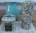 Engels theeblikje & koekblikje , bloemetjes, Hudson's Pantry, Collections, Boîte en métal, Enlèvement ou Envoi, Utilisé, Autre