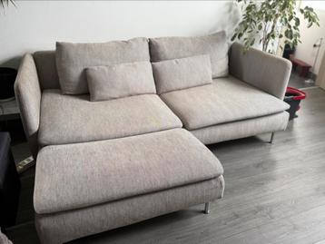 SÖDERHAMN - canapé avec méridienne IKEA, Enlèvement, Utilisé, Deux personnes, Tissus