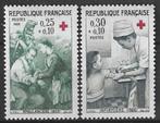 Frankrijk 1966 - Yvert 1508-1509 - Rode Kruis (PF), Verzenden, Postfris