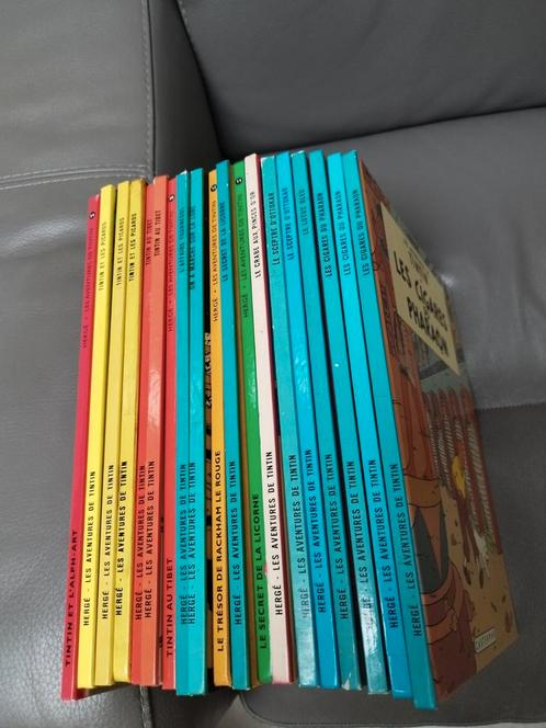 Tintin dos C différents titres Hergé EO et rééditions, Livres, BD, Utilisé, Série complète ou Série, Enlèvement ou Envoi