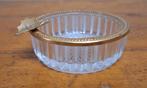 Vintage asbakje kristal messing, Antiek en Kunst, Ophalen
