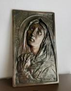 Antieke bronzen plaat van Maria, Antiek en Kunst, Ophalen