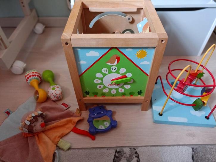 Maxi Looping Janod Garden, Kinderen en Baby's, Speelgoed | Racebanen, Gebruikt, Racebaan, Handmatig, Overige merken, Met looping