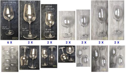 LOT 18 stuks - Val Saint Lambert kristallen glazen, Antiek en Kunst, Antiek | Glaswerk en Kristal, Verzenden