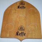 175 Leffe / Enseigne publicitaire en bois pour 5 verres. / B, Collections, Panneau, Plaque ou Plaquette publicitaire, Comme neuf