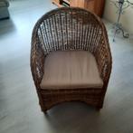 4  zetels (stoelen), Huis en Inrichting, Stoelen, Ophalen, Bruin, Rieten zeteltjes, Zo goed als nieuw