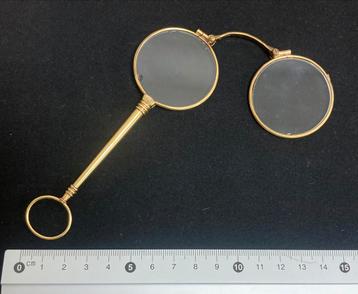 Victoriaanse leesbril , Lorgnette , periode 1880-1900 beschikbaar voor biedingen
