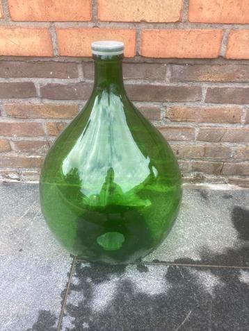 Groene brouwersfles met mand, Enlèvement, Utilisé