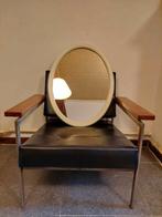 Vintage Space Age ovale Tiger spiegel, 1970s, Huis en Inrichting, Woonaccessoires | Spiegels, Ophalen of Verzenden, Zo goed als nieuw