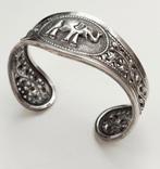 Antieke 925 zilveren Djokja armband Thailand, Ophalen of Verzenden