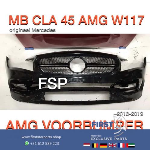 CLA 45 AMG Voorbumper diamond gril CLA45 origineel Mercedes, Auto-onderdelen, Carrosserie, Bumper, Mercedes-Benz, Voor, Gebruikt