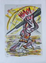 FRED BERVOETS / OORLOG / KLEURZEEFDRUK / 84x61cm / SIG 2008, Antiek en Kunst, Kunst | Litho's en Zeefdrukken, Ophalen of Verzenden