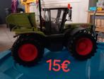 Claas tractor en John Deere vervoerskarretje, Ophalen