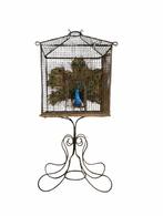 Sierlijke Antieke Vogelkooi op Voet, Ophalen