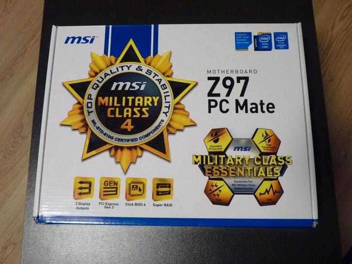 MSI PC Mate Motherboard + i7-4790K CPU + Jonsbo Cooler, Computers en Software, Moederborden, Gebruikt, Intel, DDR3, Ophalen of Verzenden