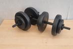 2 kunstof halters., Sport en Fitness, Ophalen, Gebruikt
