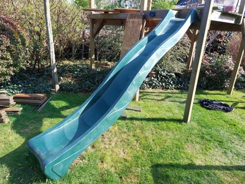 Glijbaan 300cm groen, Kinderen en Baby's, Speelgoed | Buiten | Speelhuisjes, Zo goed als nieuw, Ophalen