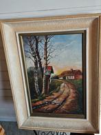 Landschapsschilderij met klein huisje..., Ophalen