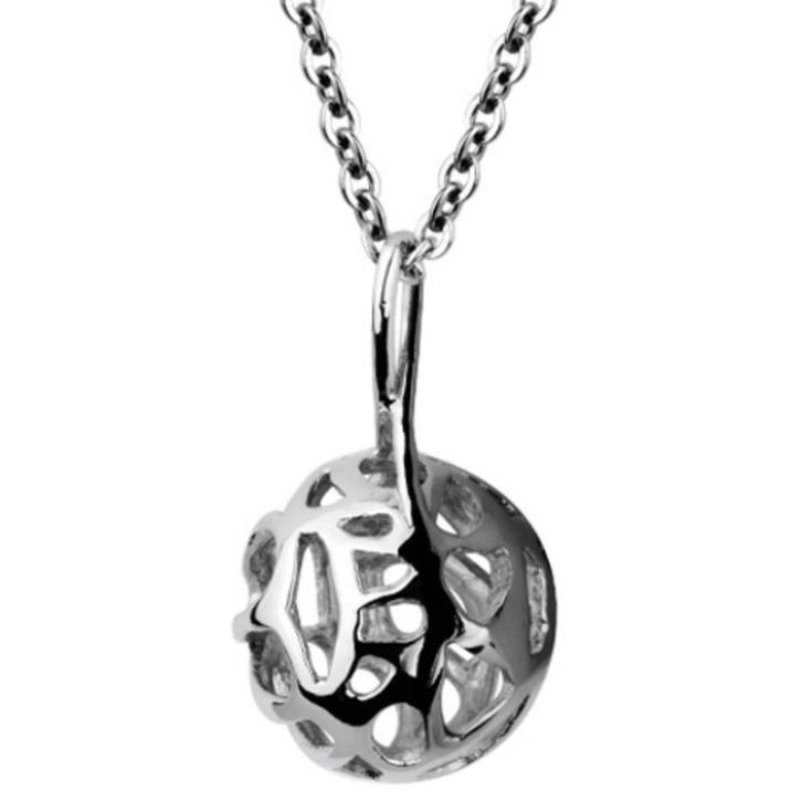 Pendentif en forme de boule en acier inoxydable, Bijoux, Sacs & Beauté, Pendentifs, Neuf, Enlèvement ou Envoi
