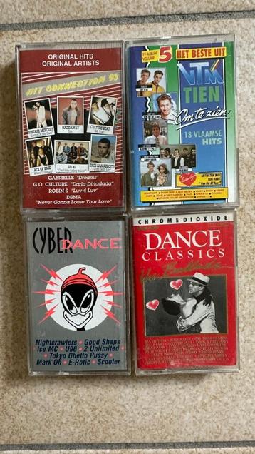 4 Unieke originele muziekcassettes voor de echte verzamelaar beschikbaar voor biedingen