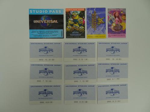 Universal Studios Florida Japan tickets collectie Minions, Collections, Cinéma & Télévision, Enlèvement ou Envoi
